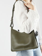 Longchamp Le foulonn Schoudertas Groen-vue-porte