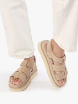 Sandalen Goldenstar Uit Leder Ugg Bruin accessoires 1137890-vue-porte