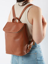 Longchamp Le foulonné Rugzak Bruin-vue-porte