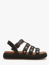 Sandalen Uit Leder Inuovo Zwart accessoires A96020
