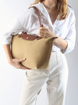 Longchamp Le pliage original Shopping Geel-vue-porte
