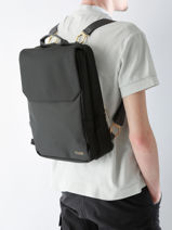 Rugzak Nuite Cluse Zwart backpack CX035-vue-porte