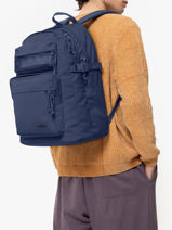 Rugzak 2 Compartimenten Met 16" Laptopvak Eastpak Blauw double casual EK0A5BIT-vue-porte