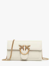 Cross Body Tas Love Bag Icon Leder Pinko Beige love bag icon A0F1