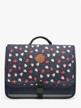 Boekentas 2 Compartimenten Cabaia Blauw school S