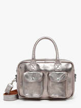 Cross Body Tas Vintage Leder Paul marius Zilver vintage LEDANDYS
