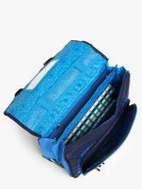 Rugzak 2 Compartimenten Snowball Blauw foot 46138-vue-porte