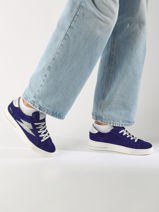 Sneakers Maya Uit Leder Semerdjian Blauw women MAYA668-vue-porte
