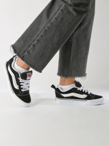 Sneakers Knu Skool Uit Leder Vans Zwart unisex 9QC6BT1-vue-porte
