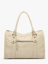 Schoudertas Cow Leder Basilic pepper Beige cow BCOW31