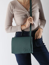 Cross Body Tas Brugge Leder Nathan baume Oranje n city 2-vue-porte