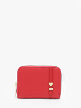 Portemonnee Met Kaarthouder Miniprix Rood love 78SM2643