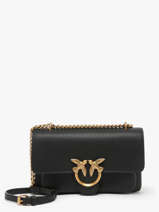 Cross Body Tas Love Bag Soft Leder Pinko Zwart love bag soft 4528A29Q