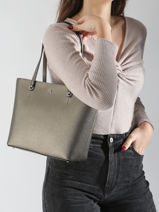 Schoudertas Medium Karly Leder Lauren ralph lauren Beige karly 31924351-vue-porte
