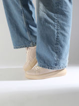 Sneakers Uit Leder Calvin klein jeans Roze women 16700JV-vue-porte