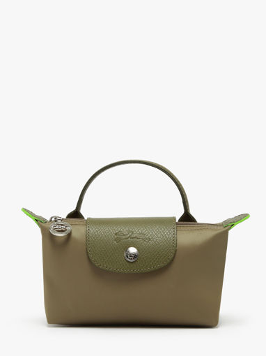Longchamp Le pliage green Clutch Bruin