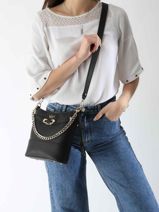 Cross Body Tas Sylvie Guess Zwart sylvie BG952704-vue-porte
