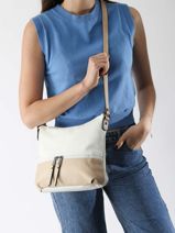 Cross Body Tas Gracieuse Hexagona Wit gracieuse 315314-vue-porte