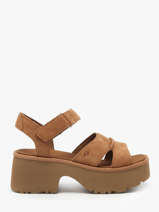 Sandalen Uit Leder Ugg Bruin women 1167475