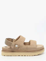 Sandalen Goldenstar Glide Uit Leder Ugg Beige accessoires 1167399