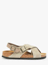 Sandalen Tulum Uit Leder Birkenstock Beige accessoires 1029834