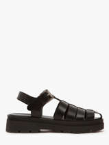 Sandalen Tate Uit Leder Nuyou Zwart accessoires 37125