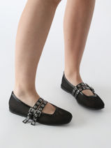 Ballerinas Colors of california Zwart accessoires CPATTY07-vue-porte