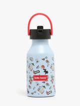 Drinkfles Hello hossy Blauw cool kids 350M