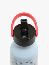 Drinkfles Hello hossy Blauw cool kids 350M-vue-porte