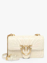 Cross Body Tas Love Bag Icon Leder Pinko Beige love bag icon A2C3