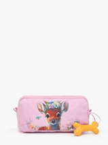 Pennenzak 3 Compartimenten Rowan 2.0 Stones and bones Roze girls G