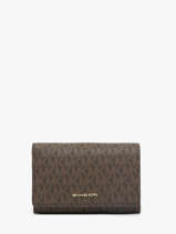 Portefeuille Michael kors Bruin jet set T5GJ6D9B