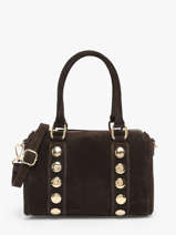 Handtassen Velvet Leder Milano Bruin velvet VE25066