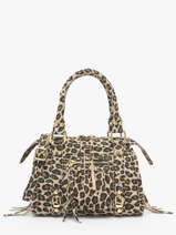 Cross Body Tas Velvet Leopardo Leder Milano Veelkleurig velvet leopardo VL24093