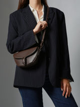 Cross Body Tas S Oxer Leder Etrier Bruin oxer EOXE065U-vue-porte