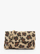 Cross Body Tas Velvet Leopardo Leder Milano Beige velvet leopardo VL23067