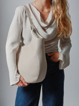 Longchamp Le foulonn Schoudertas Beige-vue-porte