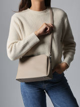 Cross Body Tas Grained Miniprix Beige grained F2516-vue-porte