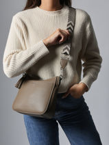 Cross Body Tas Grained Miniprix Bruin grained F8575-vue-porte