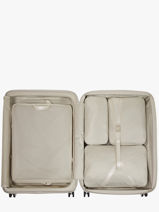 Uitbreidbare Harde Reiskoffer Paralux Hs Samsonite Beige paralux hs 156526-vue-porte