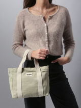 Handtas Louise Katoen Hindbag Groen best seller LOUISE-vue-porte
