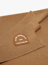 Sjaal Rue St Guillaume Karl lagerfeld Bruin rsg A4W33113-vue-porte