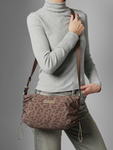 Cross Body Tas Skara Small Leo Kapten and son Bruin leo SL-vue-porte
