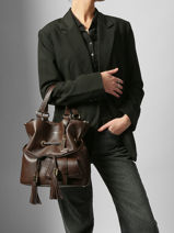 Bucket Bag M Premier Flirt Leder Lancel Bruin premier flirt A10110-vue-porte