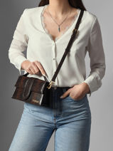 Preloved Grand Bambino Cross Body Tas Leder Jacquemus Bruin second life 1567339-vue-porte