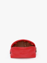 Portemonnee Confort Leder Hexagona Rood confort 460597-vue-porte