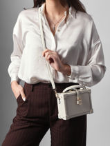 Cross Body Tas K Autograph Leder Karl lagerfeld Wit k autograph B1W30100-vue-porte