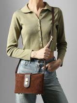 Cross Body Tas Velvet Caviar Leder Milano Bruin velvet caviar VC25115-vue-porte