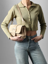 Handtas Velvet Caviar Leder Milano Beige velvet caviar VC25114-vue-porte