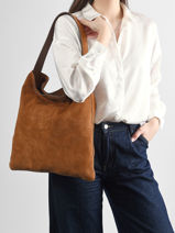 Schoudertas Folk Lady Leder Gerard darel Groen folk lady DDS72407-vue-porte